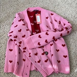 Boohoo heart sweater